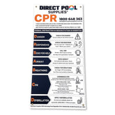 CPR Pool Sign - Plastic